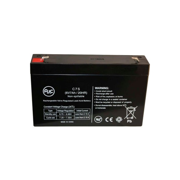 Battery Clerk AJC CSB GP672F2 6V 7Ah Sealed Lead Acid Battery CSB-GP672F2 - main